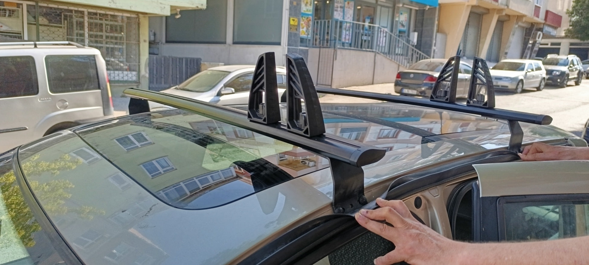 For Renault Modus Fix point Roof Rack Metal Bracket Alu Silver 2004-2012 For Renault Modus Fix point Roof Rack Metal Bracket Alu Silver 2004-2012